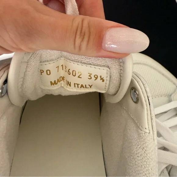 Saint Laurent YSL SL/61 lace-up white leather sneakers EU39.5, US9 - Picture 11 of 13